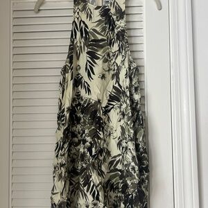 Addison Bay Black and Cream Backless Dress